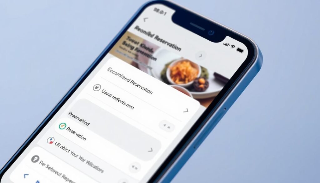 Personalización de reservas en dispositivos móviles