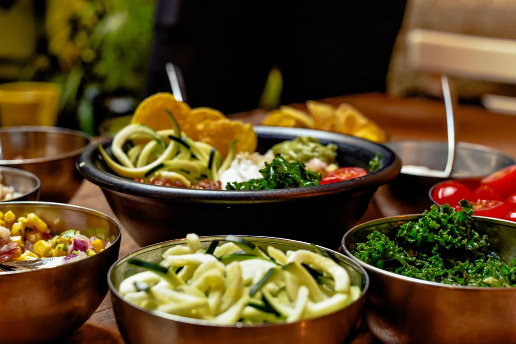 Platos en restaurantes