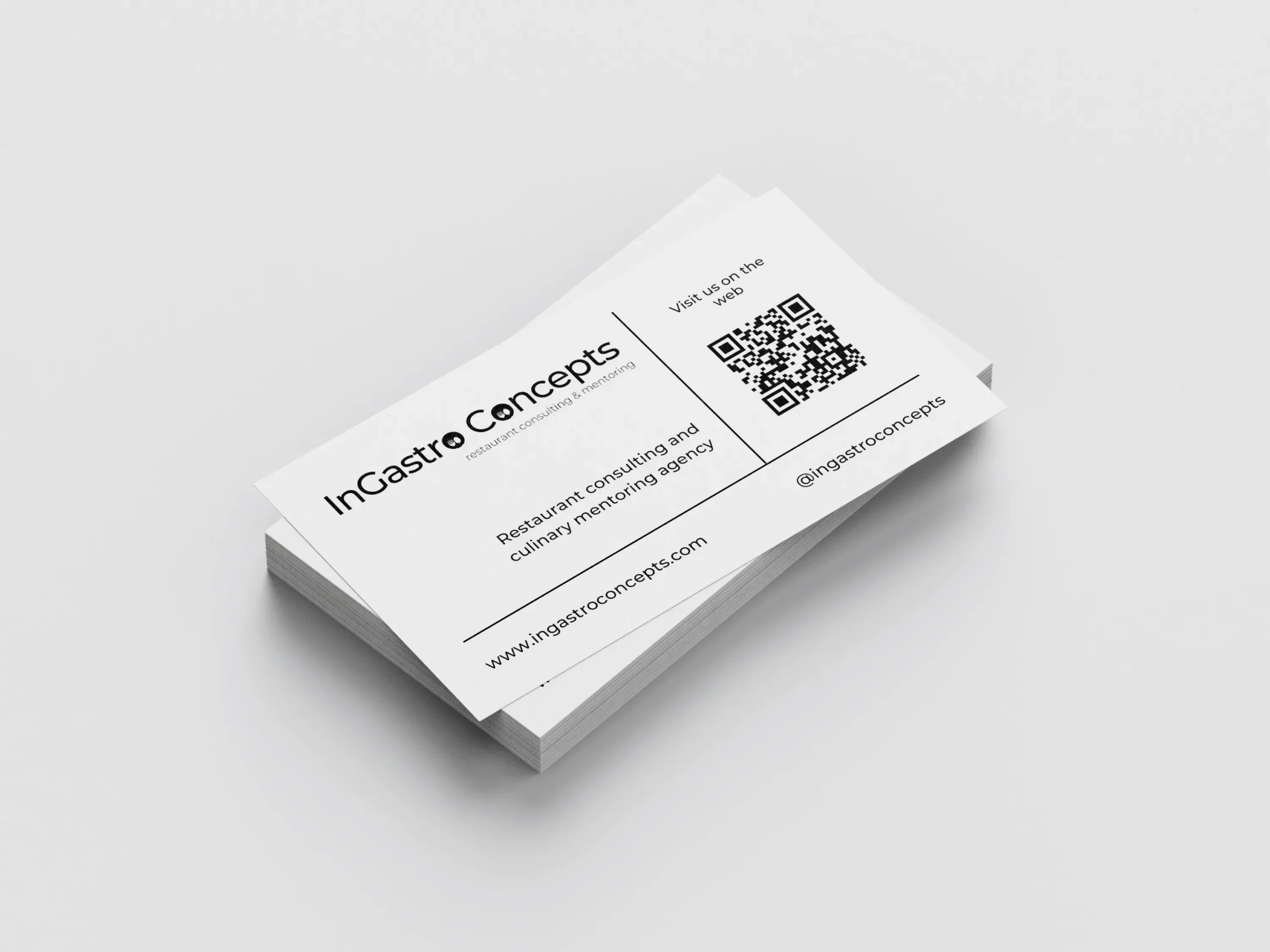 Tarjeta comercial Yoher Vielma - Ingastro Concepts